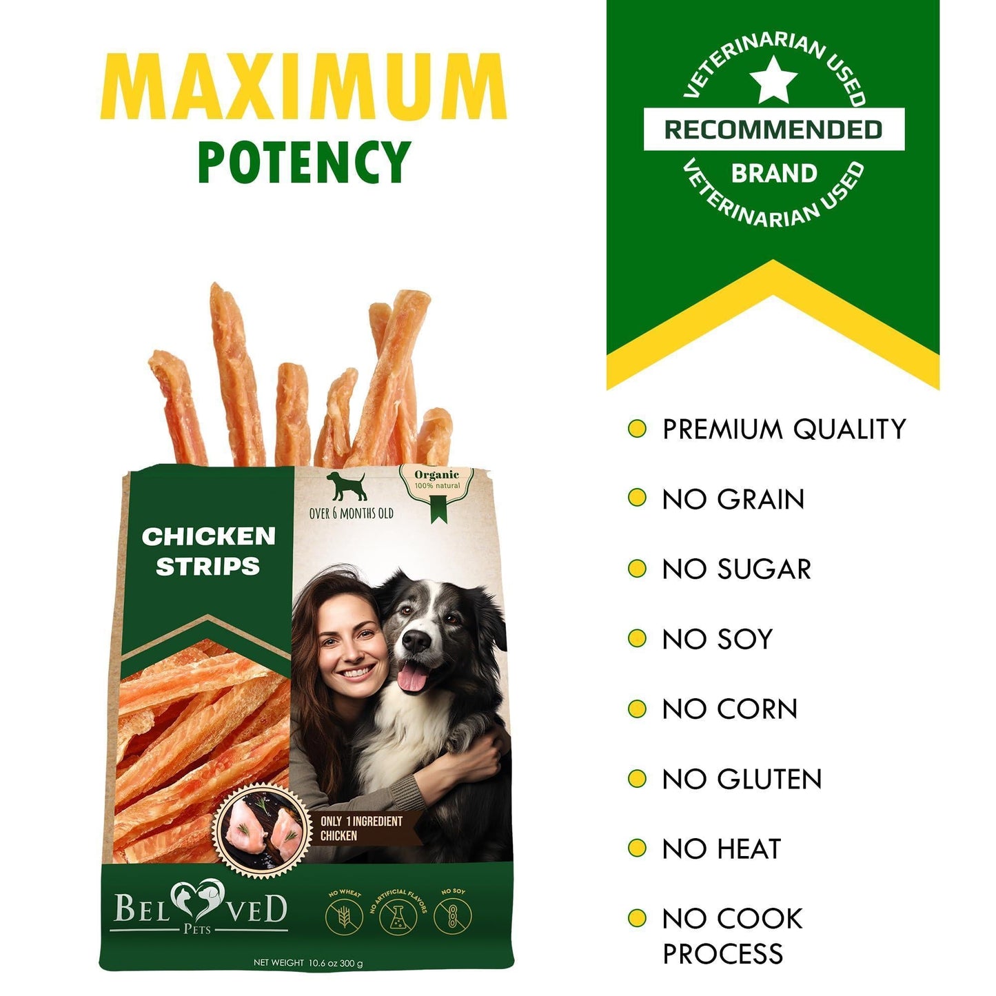 Human-Grade Chicken Strip Treats — 10.6 oz