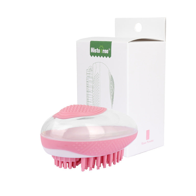 2-in-1 Pet Bath Brush - Soft Silicone Massage Grooming Comb - LittleGoodStore