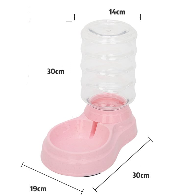 Automatic Pet Dog Cat Feeder with Fountain 1.8L Bowl