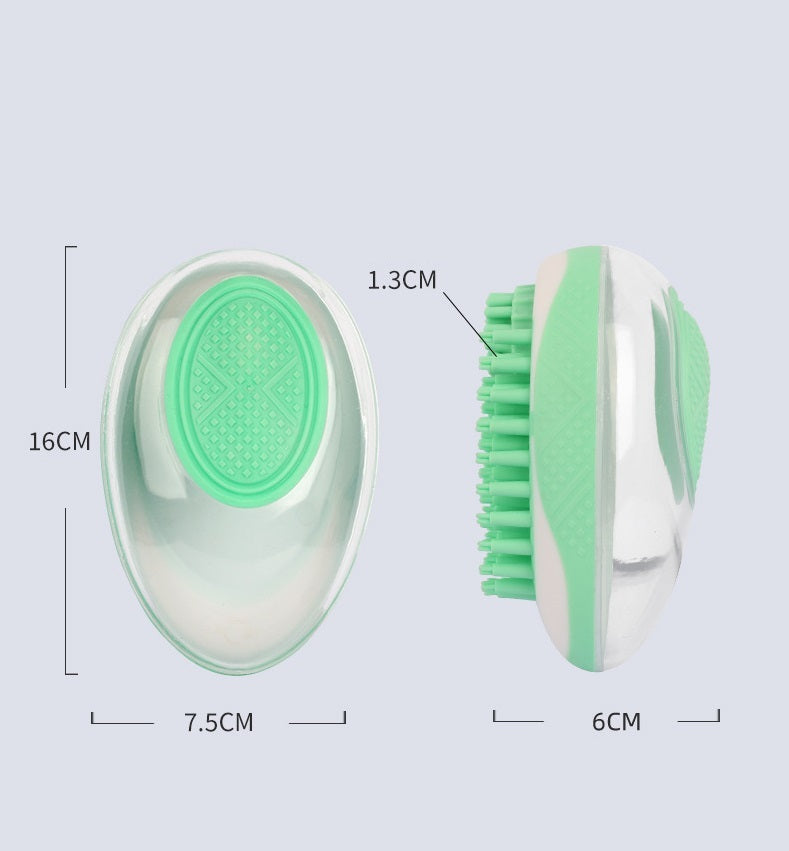 2-in-1 Pet Bath Brush - Soft Silicone Massage Grooming Comb - LittleGoodStore
