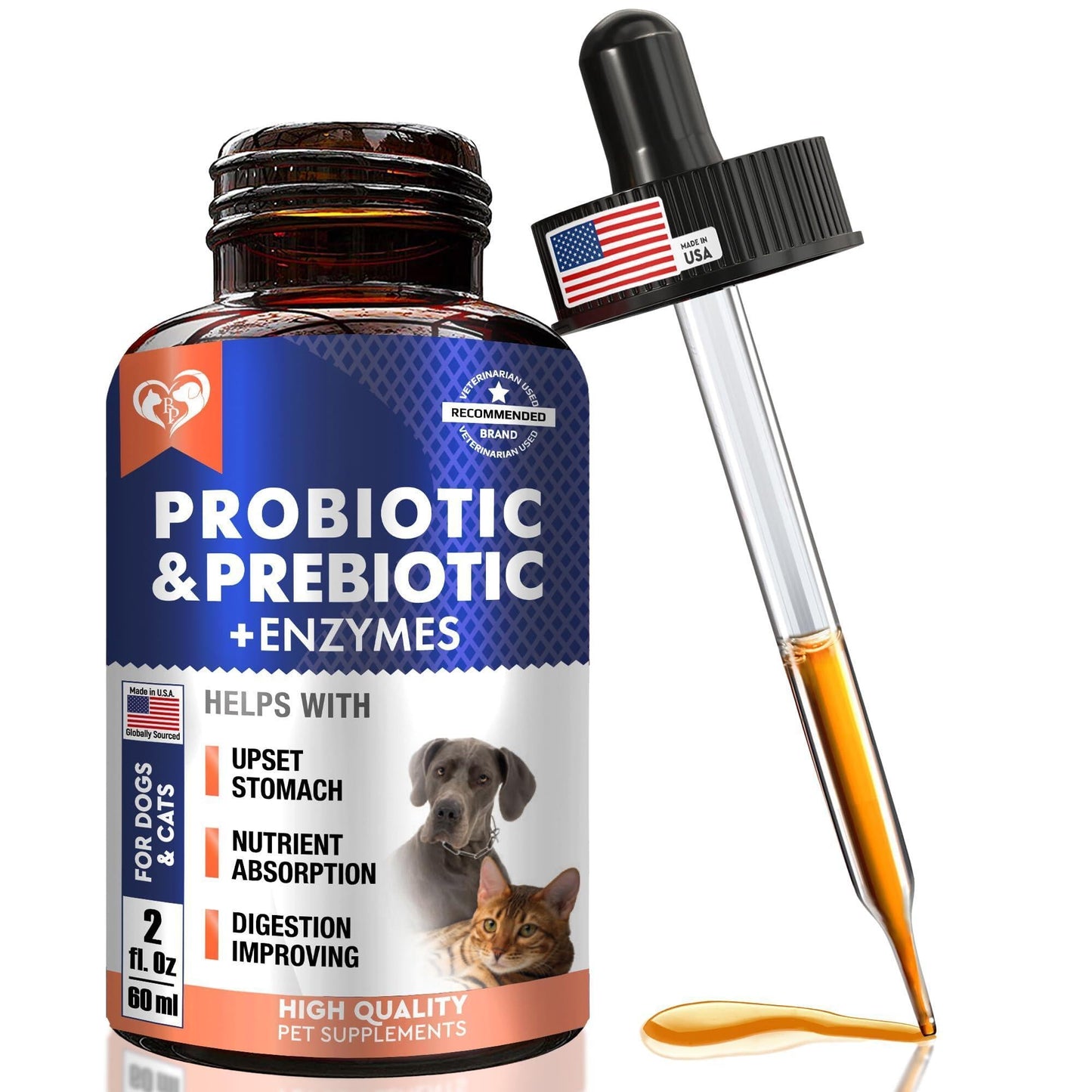Probiotic & Prebiotic Blend for Dogs & Cats