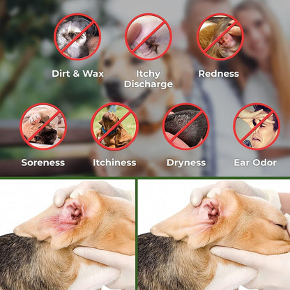 Gentle Ear Cleaning Wipes for Dogs & Cats — 100 Count