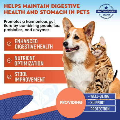Probiotic & Prebiotic Blend for Dogs & Cats