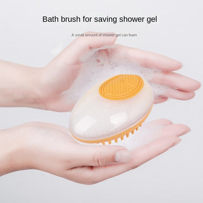 2-in-1 Pet Bath Brush - Soft Silicone Massage Grooming Comb - LittleGoodStore