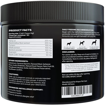 Allergy & Immune Chews for Dogs — 180 Count
