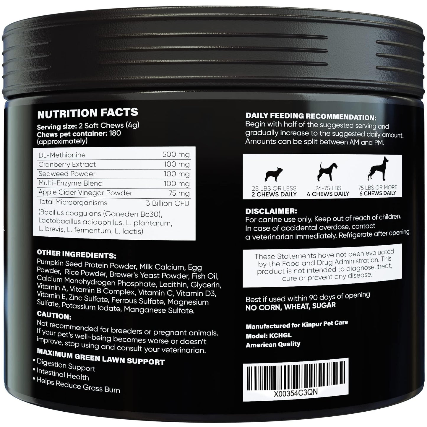 Green Lawn Chews for Dogs