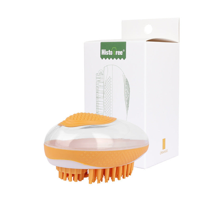 2-in-1 Pet Bath Brush - Soft Silicone Massage Grooming Comb - LittleGoodStore