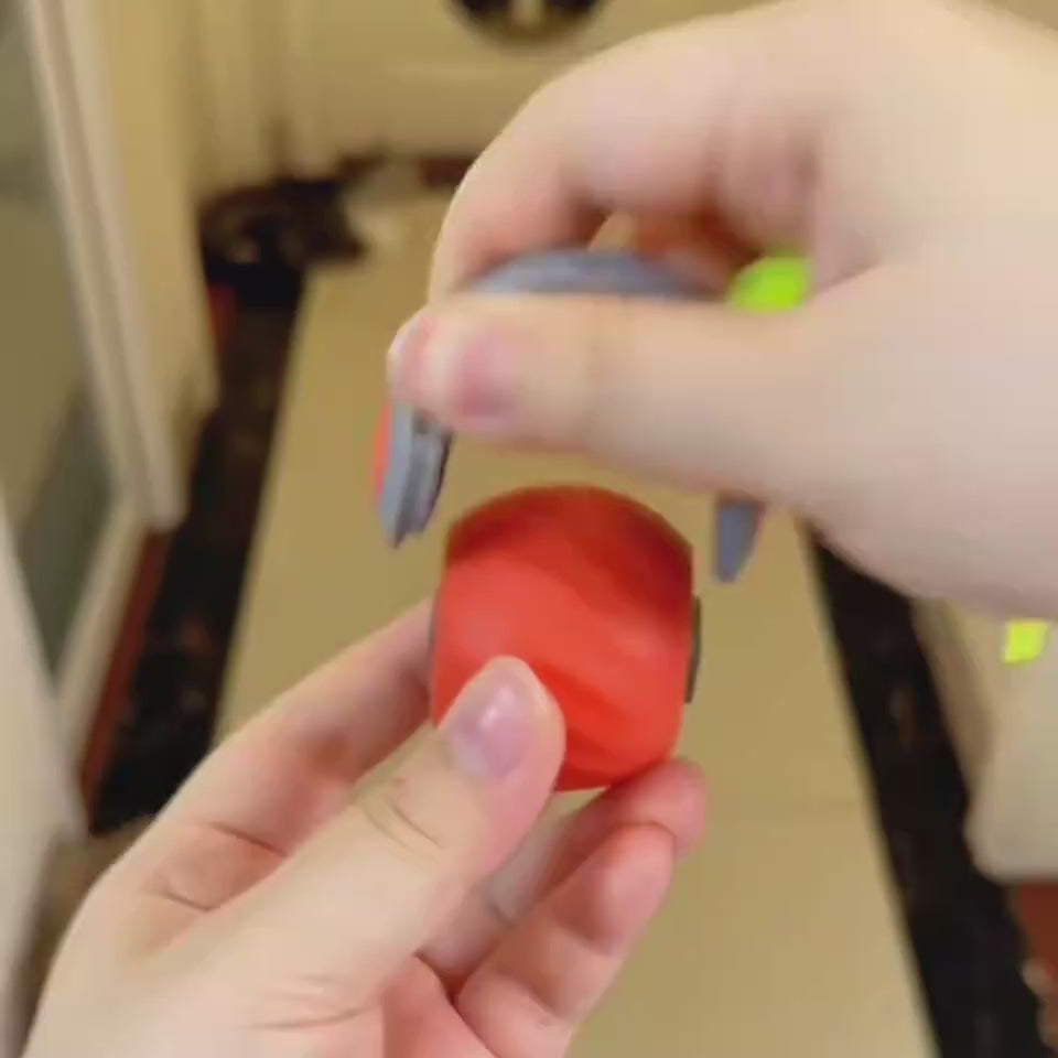 Interactive cat ball toy rolling and changing direction on its own